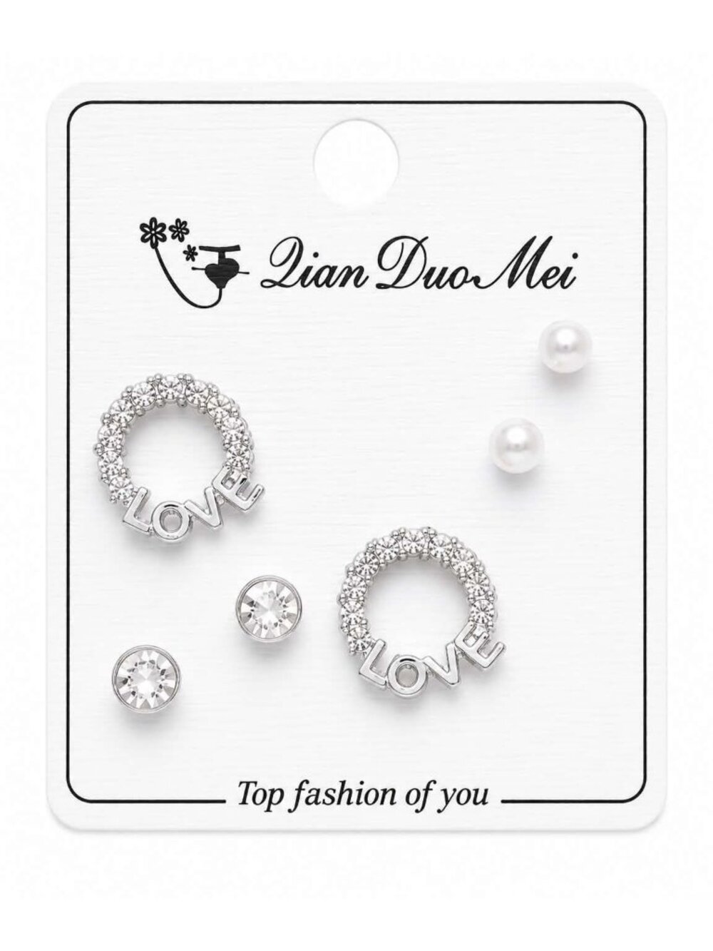 Love & Sparkle Earring Set